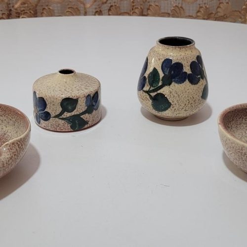 4 delar, vaser och skålar