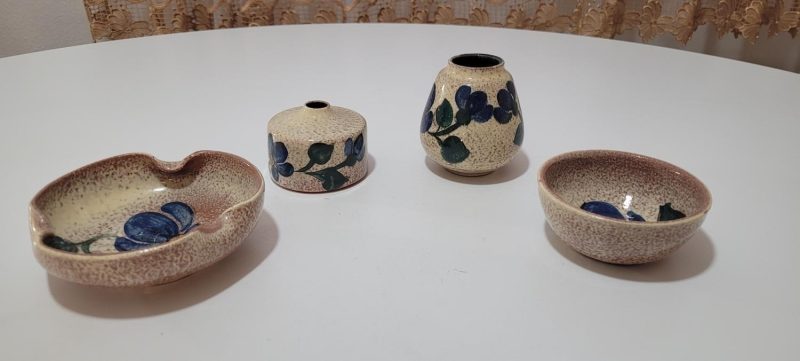 4 delar, vaser och skålar
