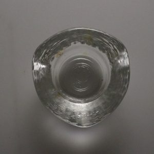 Bergdala glasbruk Ljuslykta / Lykta glas. Klar blå