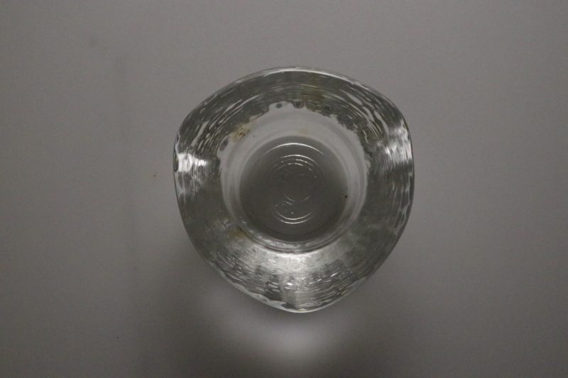Bergdala glasbruk Ljuslykta / Lykta glas. Klar blå