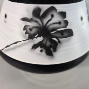VAS, Nybro glas, svart / vit, Anders Lindblom - GRACE