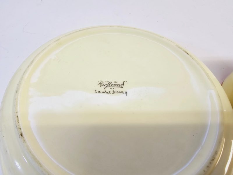 Disney Set från Rörstrand – Vintage Kopp och Skål med Musse Pigg