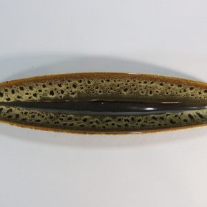 Långt fat i keramik - Olivfat brun. SIA Collection 45cm