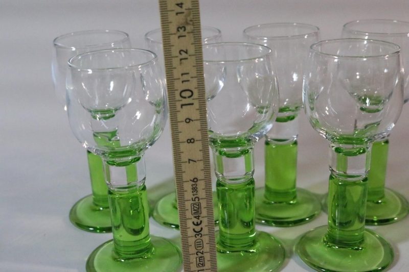 Set med 6 Italienska spritglas, 60 -70-tal, Rocco Bormioli