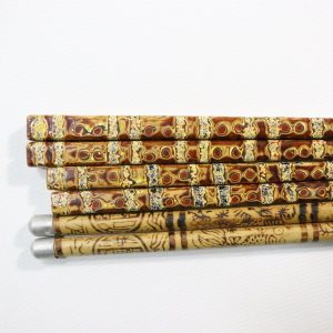 Japanska traditionella ätpinnar, lackerade 4st, +2st äldre