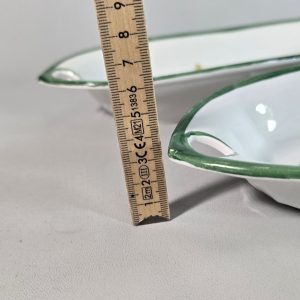 FISKFAT, 2 st, keramik, sannolikt Tjeckoslovakien
