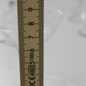 Glasservis med graverad dekor - 7st