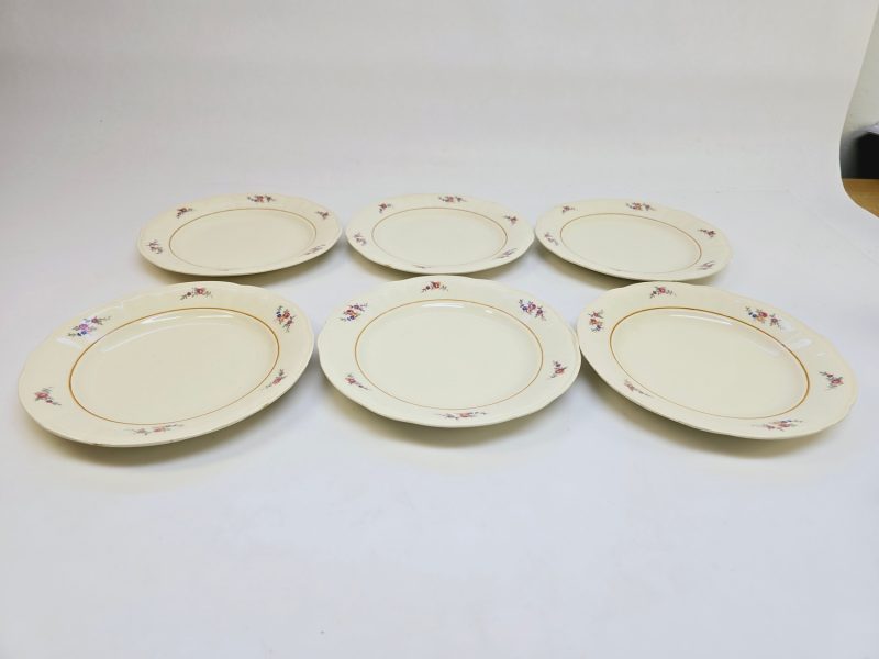 Elegant set med 6 assietter från Rörstrand, ca 20,5 cm