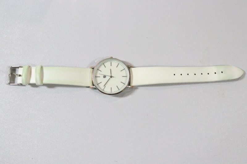 Auriol, Armbandsur, Läder, Vit