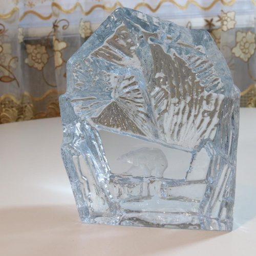 STRÖMBERGSHYTTAN GLASBLOCK BJÖRN