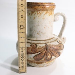 Unik antik keramikkanna – rustik charm, 14,5 cm