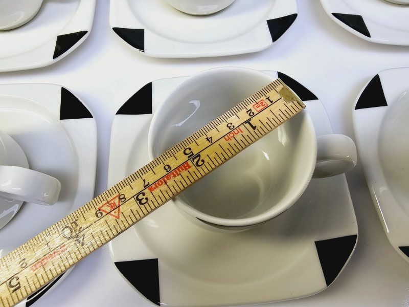 Set med 6 kaffekoppar och fat – IKEA
