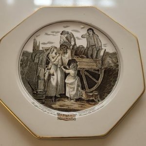 4 st Bavaria Schumann Arzberg - Eleganta djupa tallrikar i blått och vitt