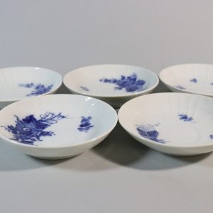 BLÅ BLOMSTER KAFFEFAT - ROYAL COPENHAGE - KUNGLIG DANSK 10/1549 5 DELAR