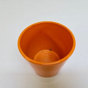 Stilren Orange Kruka – 12,5 cm för Färgglad Inredning