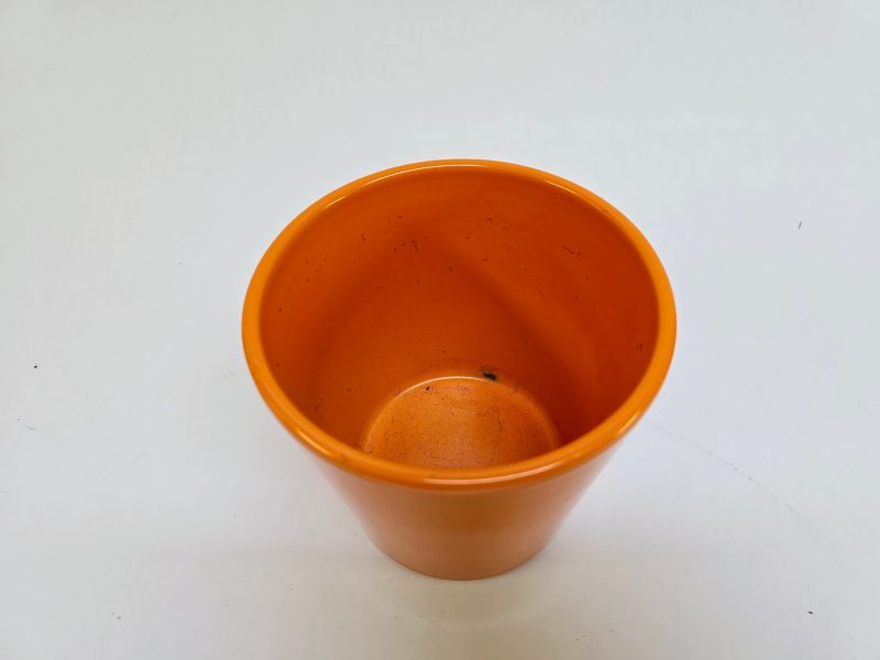 Stilren Orange Kruka – 12,5 cm för Färgglad Inredning