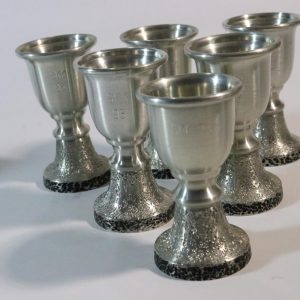 7st äggkoppar - metall