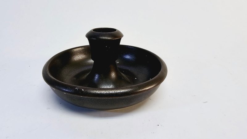 Höganäs Stengods Ljusstake – Rustik Skandinavisk Design