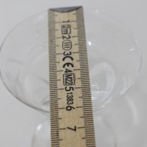 Glasservis med graverad dekor - 7st
