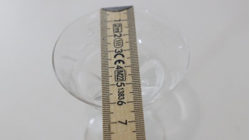 Glasservis med graverad dekor - 7st