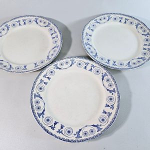 GÖTEBORGS PORSLINFABRIK - 3 x Flata tallrikar - SVEA ORGINAL