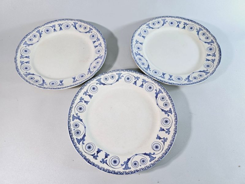 GÖTEBORGS PORSLINFABRIK - 3 x Flata tallrikar - SVEA ORGINAL