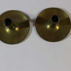 2st små mässing ljusstakar