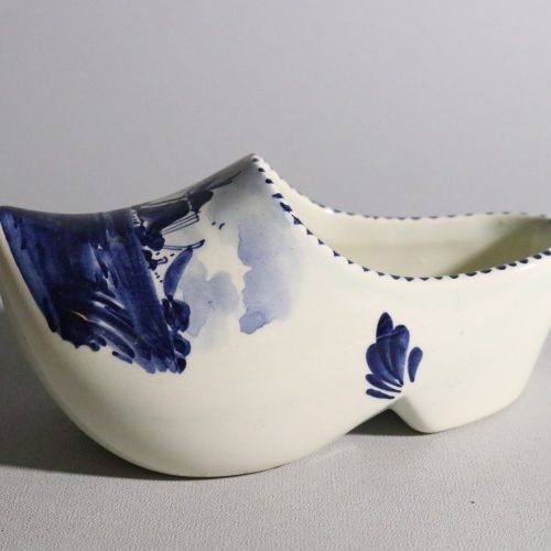 Vintage keramiksko från Delft Blue – Handmålad Holländsk Design