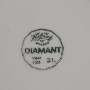 3 st Elegant samling av Rörstrand Diamant-assietter – tidlös skandinavisk design
