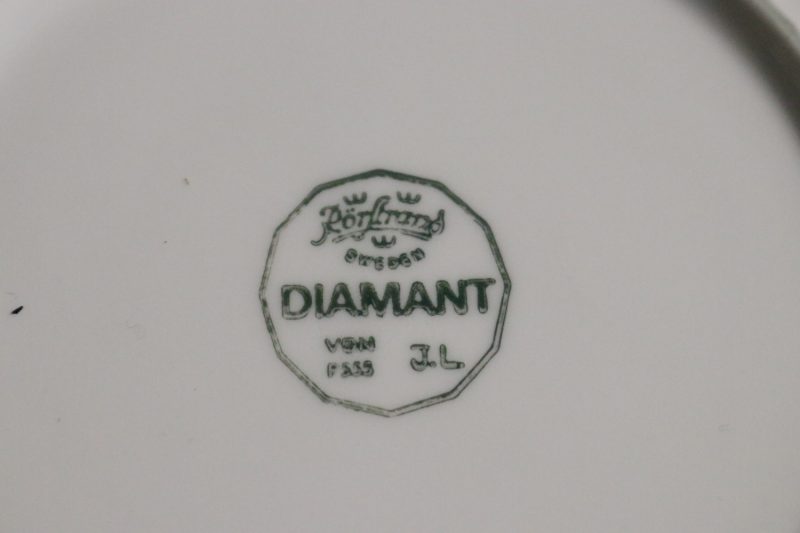 3 st Elegant samling av Rörstrand Diamant-assietter – tidlös skandinavisk design