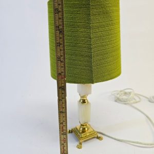 Charmig Bordslampa med Grön Skärm - Retro Elegans