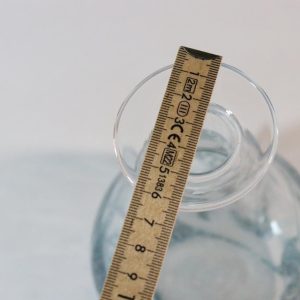 Glasvas med bubblor i glaset, Troligen Skandinavisk design