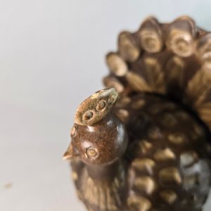 Skulptur Keramik, Påfågel, CHR Christian Thorup , höjd ca 16 cm