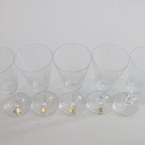 Glasservis, 5st glas, Kosta, F-& HL Kristall, D=4,5cm H= 11,5cm