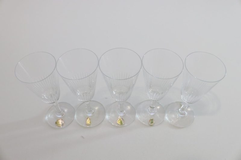 Glasservis, 5st glas, Kosta, F-& HL Kristall, D=4,5cm H= 11,5cm