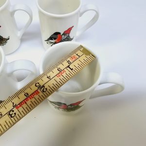Rolf Berg Muggar – Fågelmotiv för Duka, 7,5 cm Höga