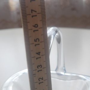 Skål i form av en korg, glas