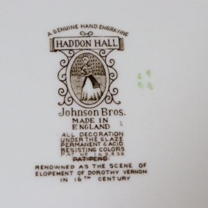 5st uppläggningsfat, Johnson Bros! Haddon Hall