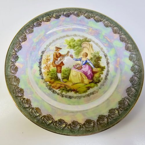 Elegant dekorativ tallrik från Bavaria – klassisk romantisk design