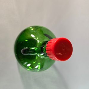 Stor flaska i grönt glas, troligen Frankrike