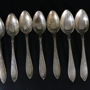 Antikt Set med Nysilverskedar – Gense Alp, Design H. Carlsson