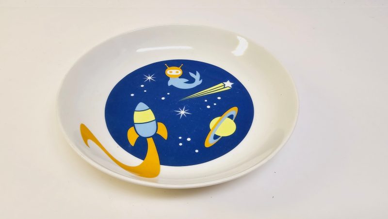 Unik tallrik "Sputnik" från Rörstrand, designad av Hanna Werning‎