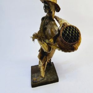 Handgjord Mexikansk Figur – Unikt Samlarobjekt, 30 cm