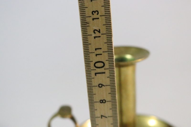 KONTORSLJUSTAKE / Nattljusstake, Ljusstake, Mässing