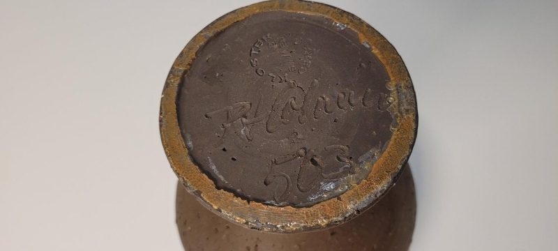 Ystad Kloster keramik Per-Olof Holmén retro vas signerad H17cm