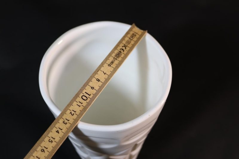 Hög vas, Mjölkglas / Opalglas