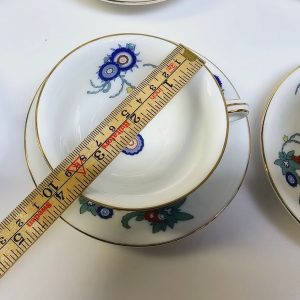 Elegant Kaffeservis från Bavaria – Set med 6 Koppar och Fat