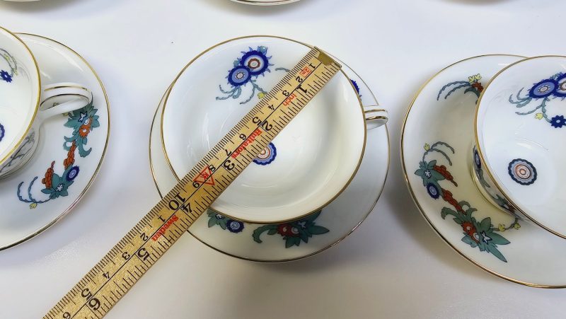 Elegant Kaffeservis från Bavaria – Set med 6 Koppar och Fat