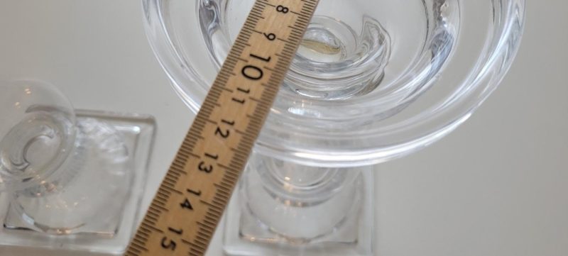 2st stora ljushållare i glas