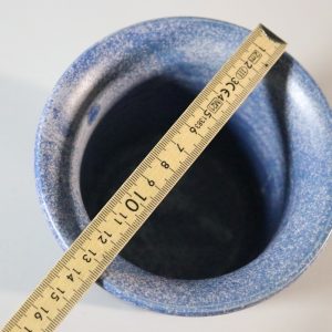 Blå blomkruka, Krukmakeriet Fågelmara, H13cm D13cm